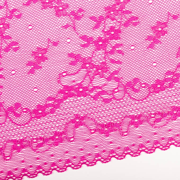 elastische Spitze in pink magenta