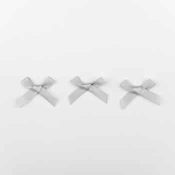 Satinschleife hellgrau für Dessous nähen