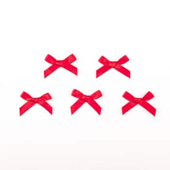 Satinschleife rot für Dessous nähen