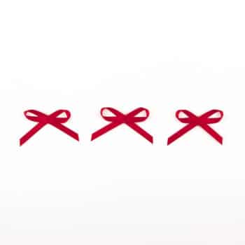 Satinschleife kirschrot für Dessous nähen