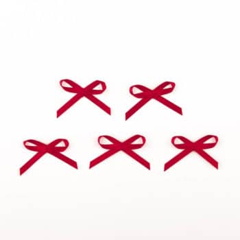 Satinschleife kirschrot für Dessous nähen