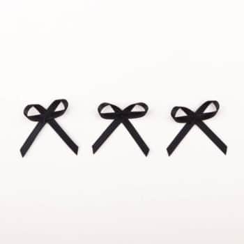 Satinschleife schwarz für Dessous nähen