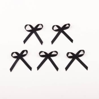 Satinschleife schwarz für Dessous nähen