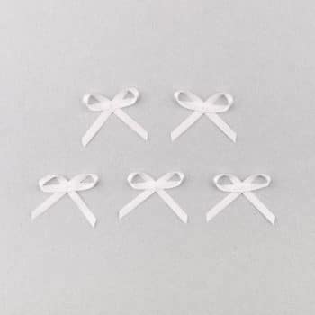 Satinschleife weiss für Dessous nähen