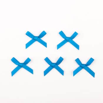 Satinschleife cyan für Dessous nähen