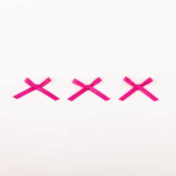 Satinschleife magenta für Dessous nähen