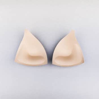 Triangelschale mit Push up, hautfarben