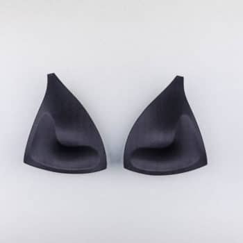 Triangelschale mit Push up, schwarz