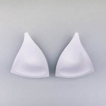 Triangelschale mit Push up, weiß