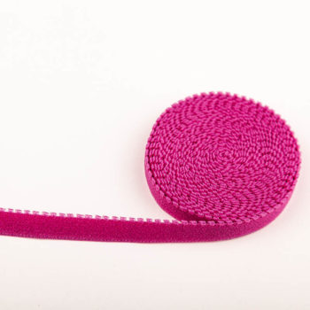 gummispitze, velourgummi magenta