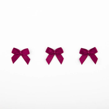 Satinschleife bordeaux rot