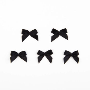 Satinschleife schwarz