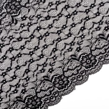 elastische Spitze schwarz