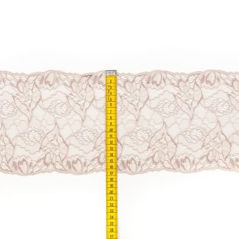 elastische Spitze haut taupe