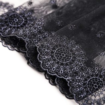 elastische stickerei schwarz