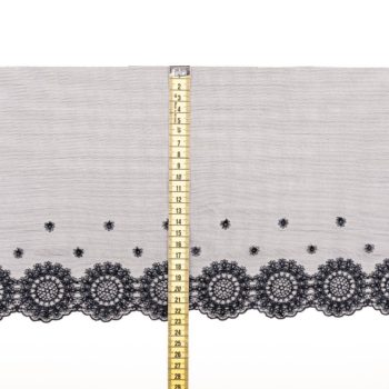 elastische stickerei schwarz