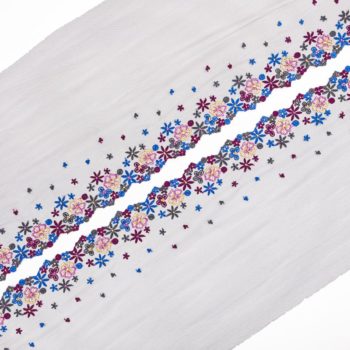 elastische Stickerei schwarz