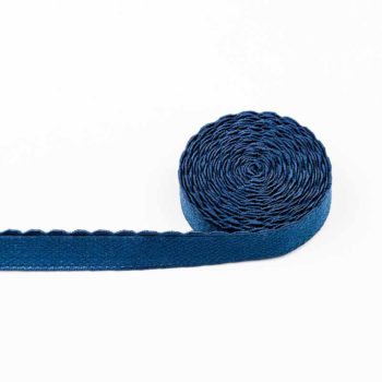 Unterbrustgummi, velourgummi, dunkelblau