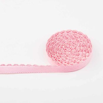 Unterbrustgummi, velourgummi, rosa