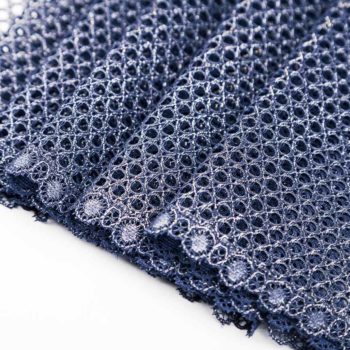 elastische Spitze mit Glanz in blau