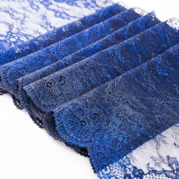 elastische Spitze schwarz blau zum nähen von BHs, Slips, Panties, Strings etc.