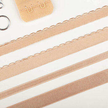 bh nähen materialpaket für ein Bralette, Unterbrustgummi, Schieber und Ringe für BH Träger, BH Verschluss